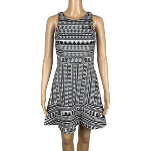 Ann Taylor Loft Dress Black White Size 2P Petite
